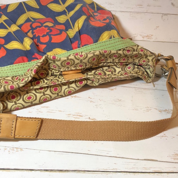 Fossil Floral Canvas Handbag w/ Leather Trim - Picture 8 of 8